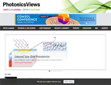 Tablet Screenshot of photonicsviews.com